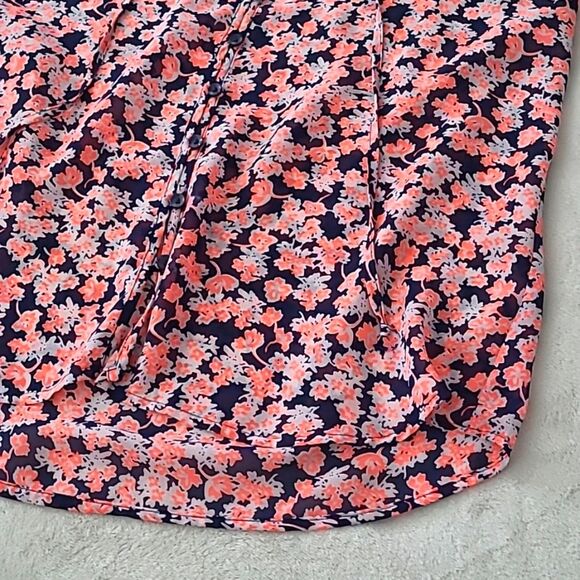 Gap Women's Small Cap Flutter Sleeve Floral Mutlicolor Romantic Girlhoodcore - Picture 12 of 16